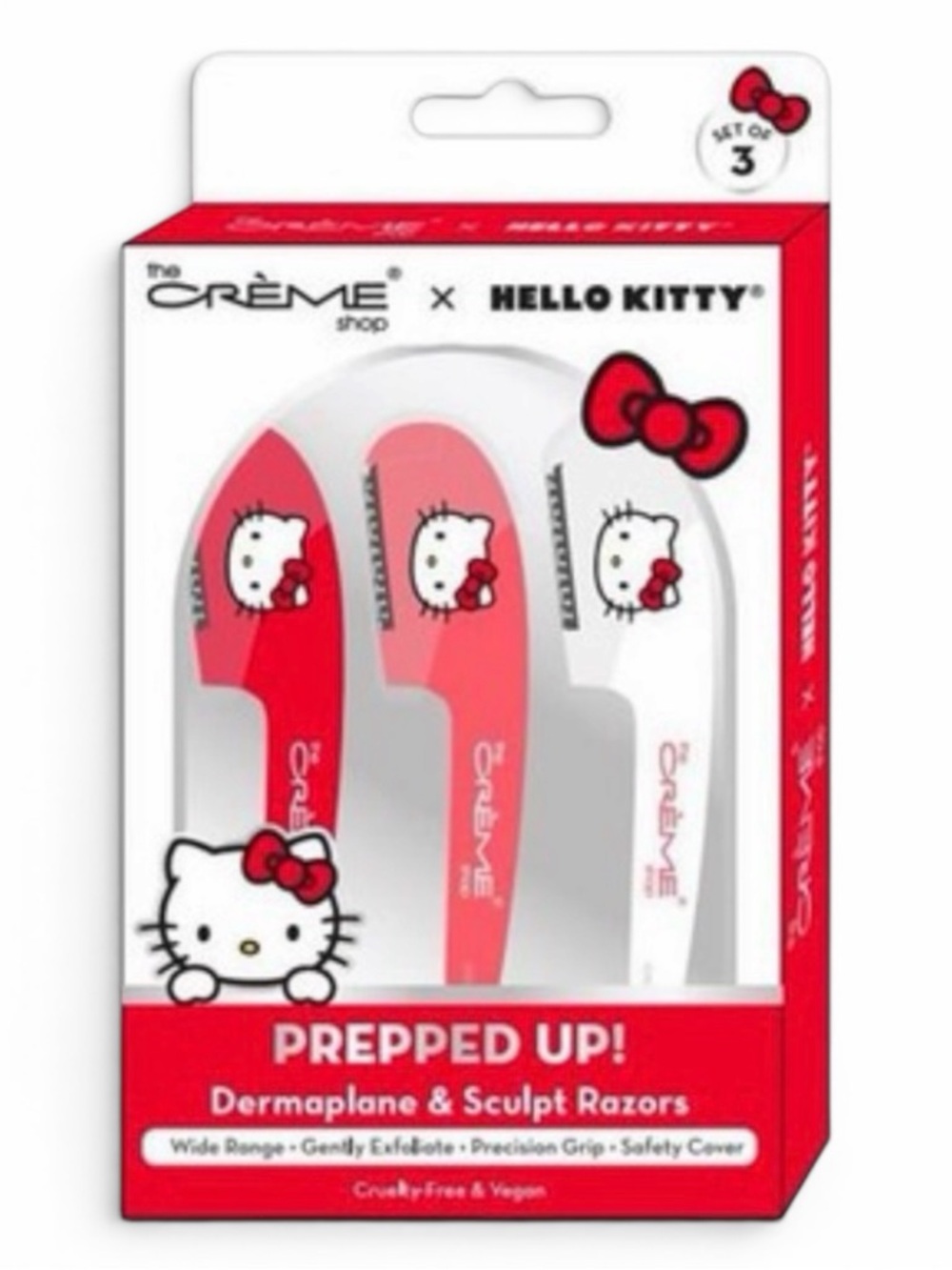 The Crème Shop x Hello Kitty Dermaplane & Sculpt Razor Set - New In Box!